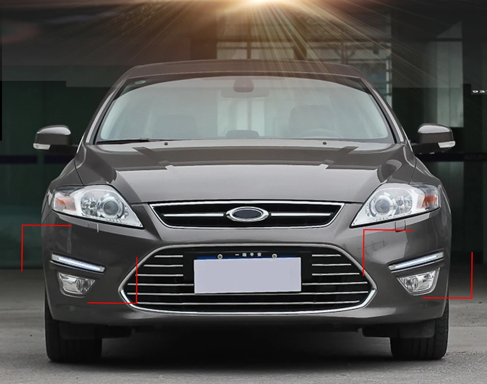 CSCSNL 2 шт. для Ford Mondeo 2011 2012 2013 светодиодный DRL дневные ходовые огни дневного света водонепроницаемая противотуманная фара белый Стайлинг огни