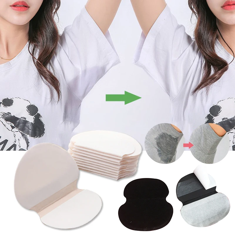 

14PCS Black/White Perspiration Disposable Underarm Armpit Anti Sweat Pads Anti Absorbent Sweat Pads Summer Clothing Sticker