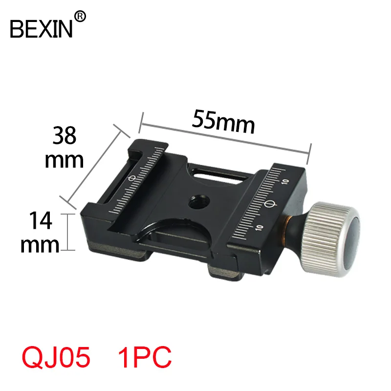 QJ05 1PC Dslr быстроразъемный зажим для камеры, плечевой ремень, крепление штатива, пластина, адаптер, зажим для arca swiss, зажим, головка штатива для камеры - Цвет: QJ05 1PC