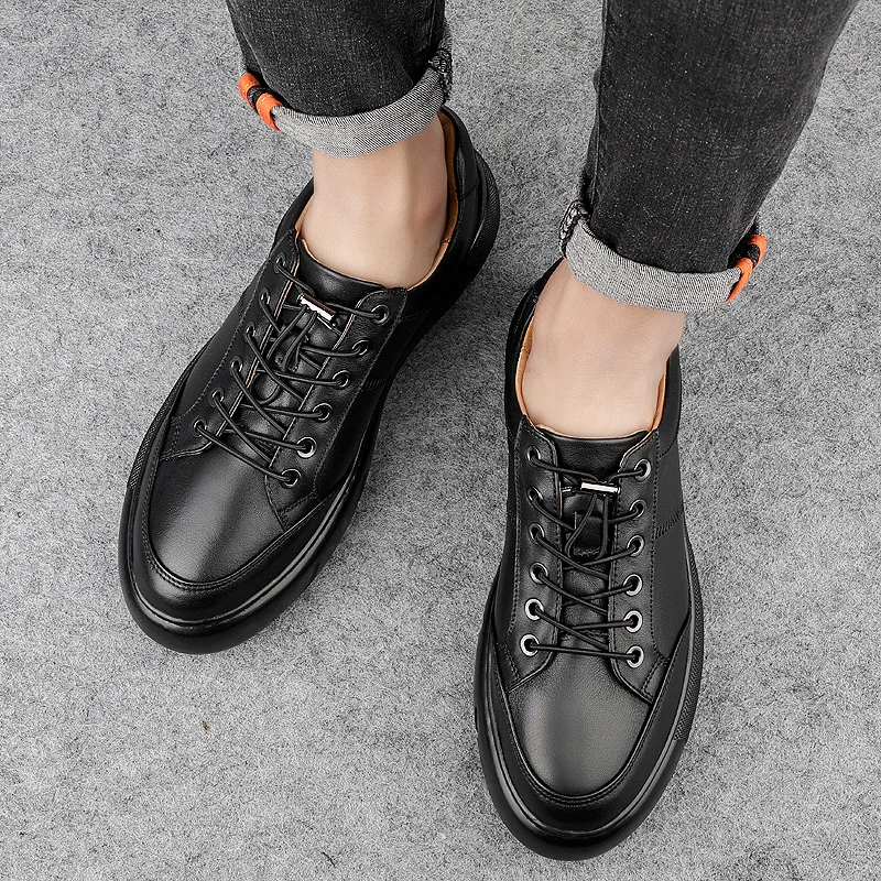 Модная дизайнерская брендовая мужская повседневная обувь 2021 из натуральной кожи