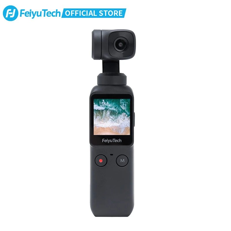 

Feiyutech Official Feiyu Pocket Camera 6-Axis Stabilized Hybrid Stabilization 4K 60fps 270 Mins Handheld Gimbal