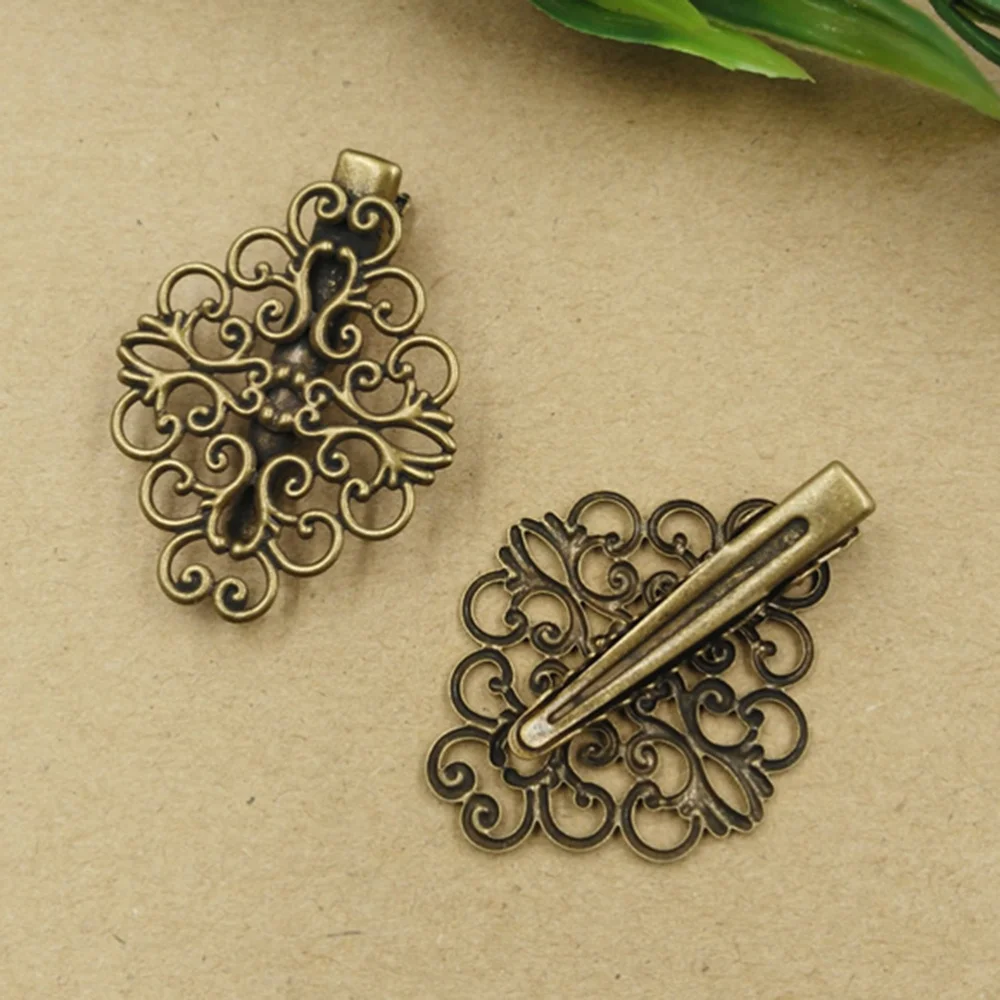 

25pcs Vintage Hair Clips Leaf Flower Hair Barrettes Hair Pins for Ladies and Girls