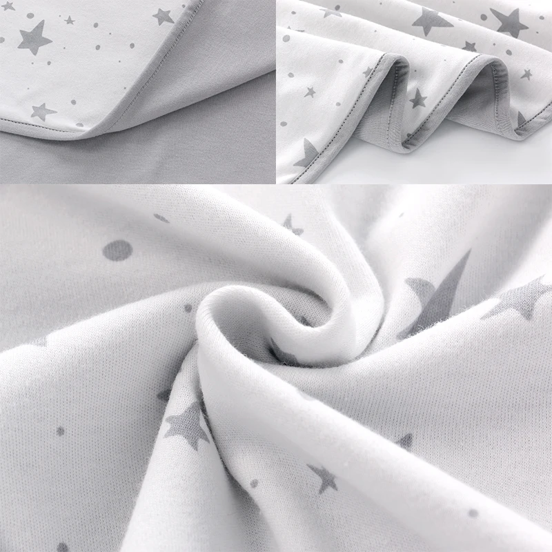 

Baby Cotton Receiving Blankets S/L Double Layers Soft Swaddle Wrap for Newborns and Toddlers Bedding Air Conditioning Blanket