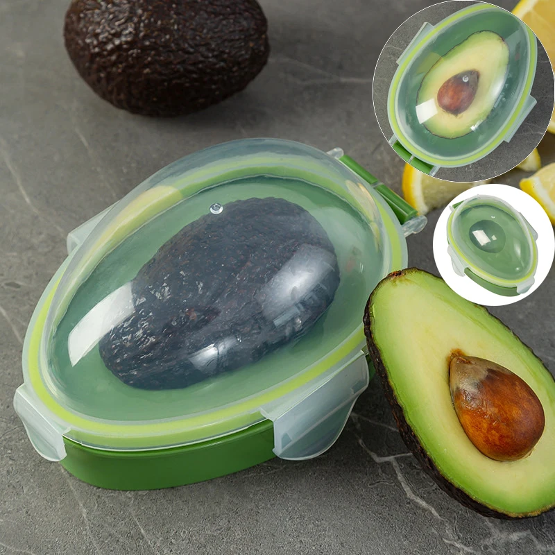

Кухонный Контейнер для хранения пищевых продуктов, экономичный контейнер для авокадо, металлические многоразовые пластиковые контейнеры ...