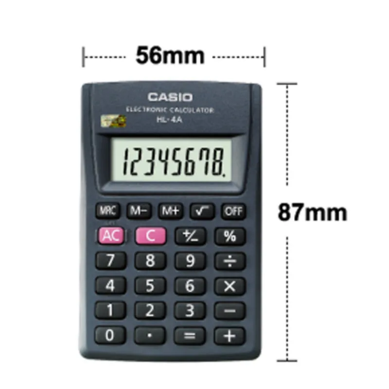 

New HL-4A Mini Calculator Card Pocket Students Use Portable 8-bit Small Account Financial Compute Portable general calculator
