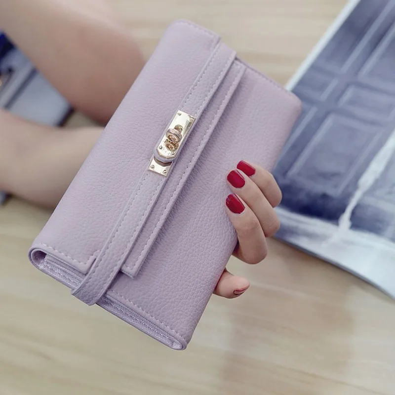 Женский Длинный кошелек модные женские кошельки клатч держатель для карт карман