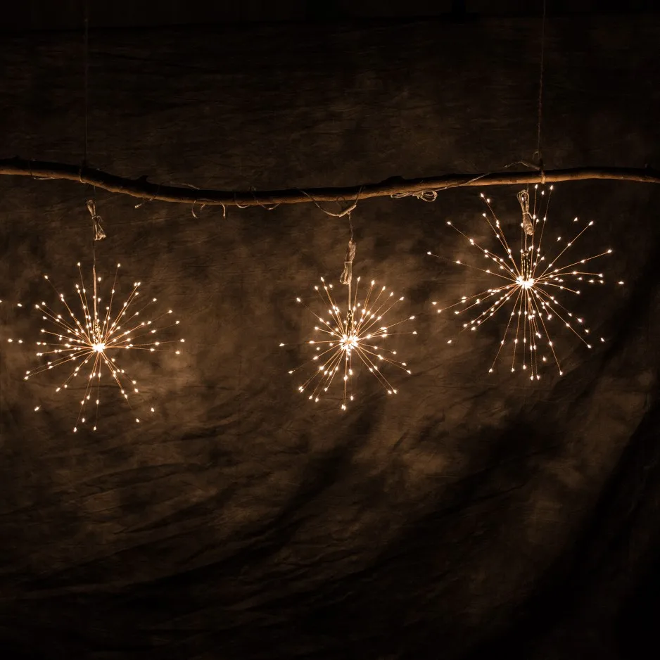 Светодиодная гирлянда сделай сам с 50 светодиодами подвесная на батарейках