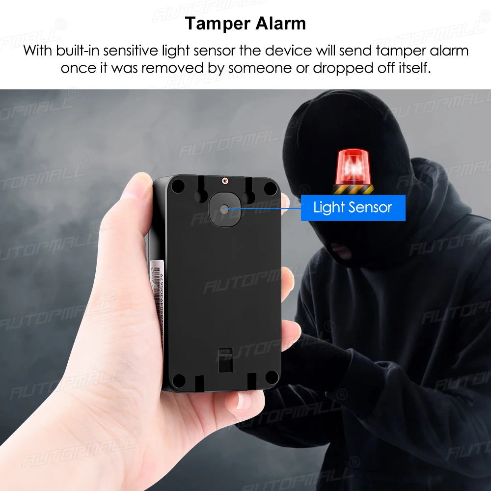 

GPS Tracker 4G LTE CAT M1 Asset Car Tracker Waterproof 2400mAh Geo Fence Temperature Humidity Sensor Magnet Queclink GL501MG