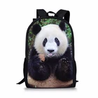 Мужской рюкзак с 3D рисунком панды, школьные ранцы для мальчиков и девочек, ранцы для учеников начальной школы, детский школьные рюкзаки для путешествий bear 3D