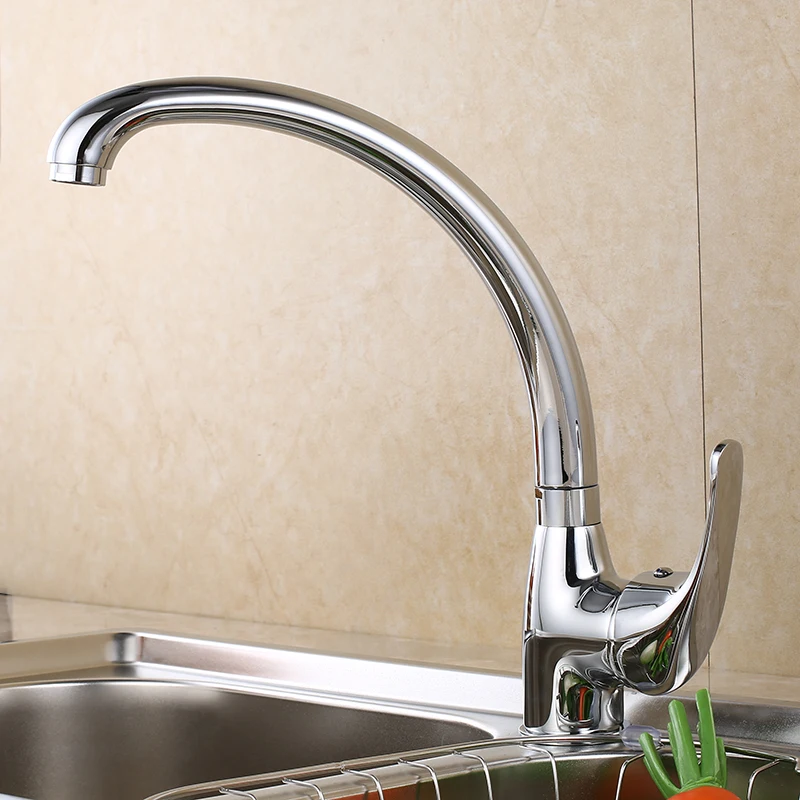 

Kitchen Faucet 360 Degree Swivel Solid Zinc Alloy Kitchen Mixer Cold and Hot Kitchen Tap Single Hole Water Tap