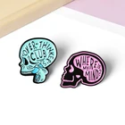 Значок Overthinkers, значок для беспокойства, обручального расстройства, значок для психического здоровья, украшение на Хэллоуин