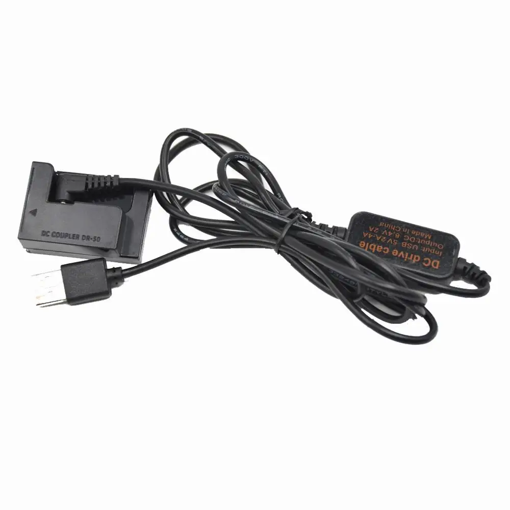 Зарядное устройство для мобильного телефона с камерой 5 В 8 в usb кабель + муфта DR 50 DC