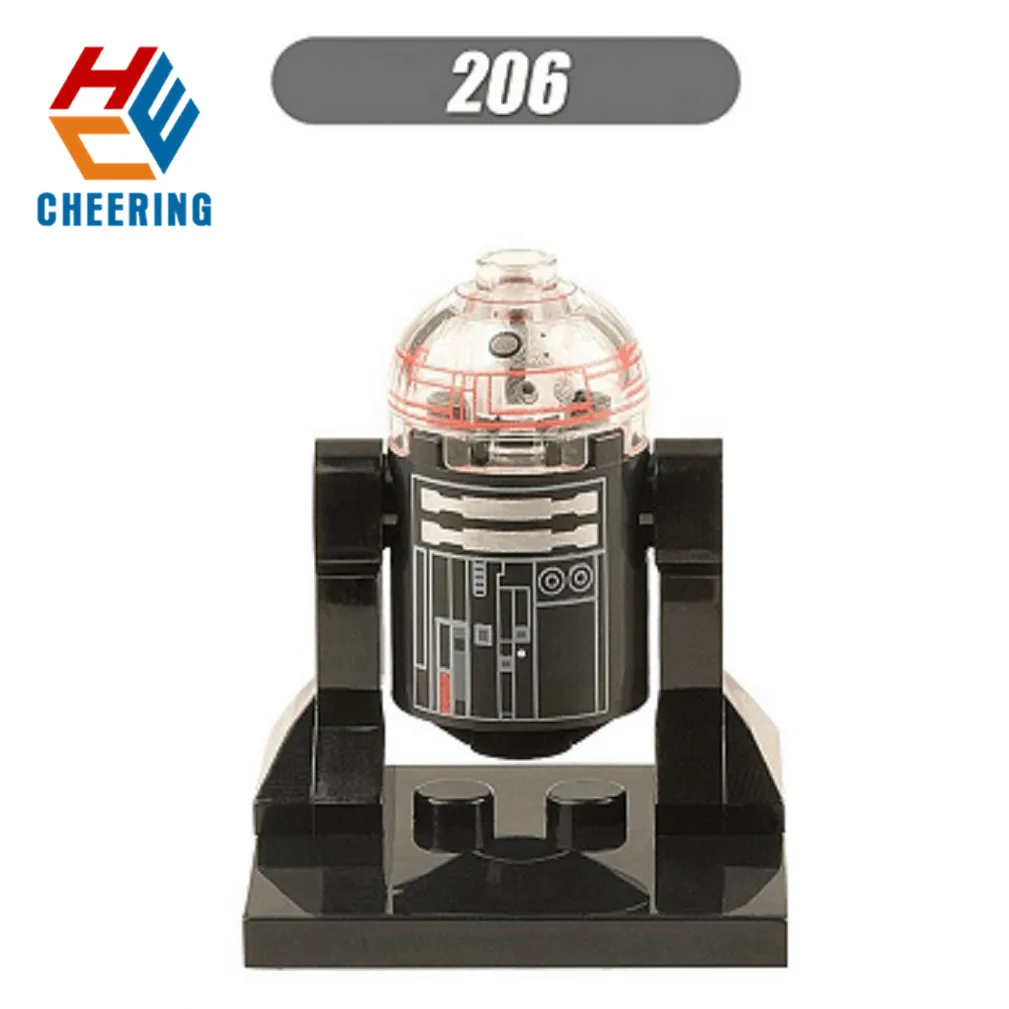 206 Without Box Одиночная строительных блоков космический The Force Awakens Chewbacca Kylo Ren Han Solo подарок фигурки Кирпичи игрушки для детей X0104 - Цвет: 206 Without Box