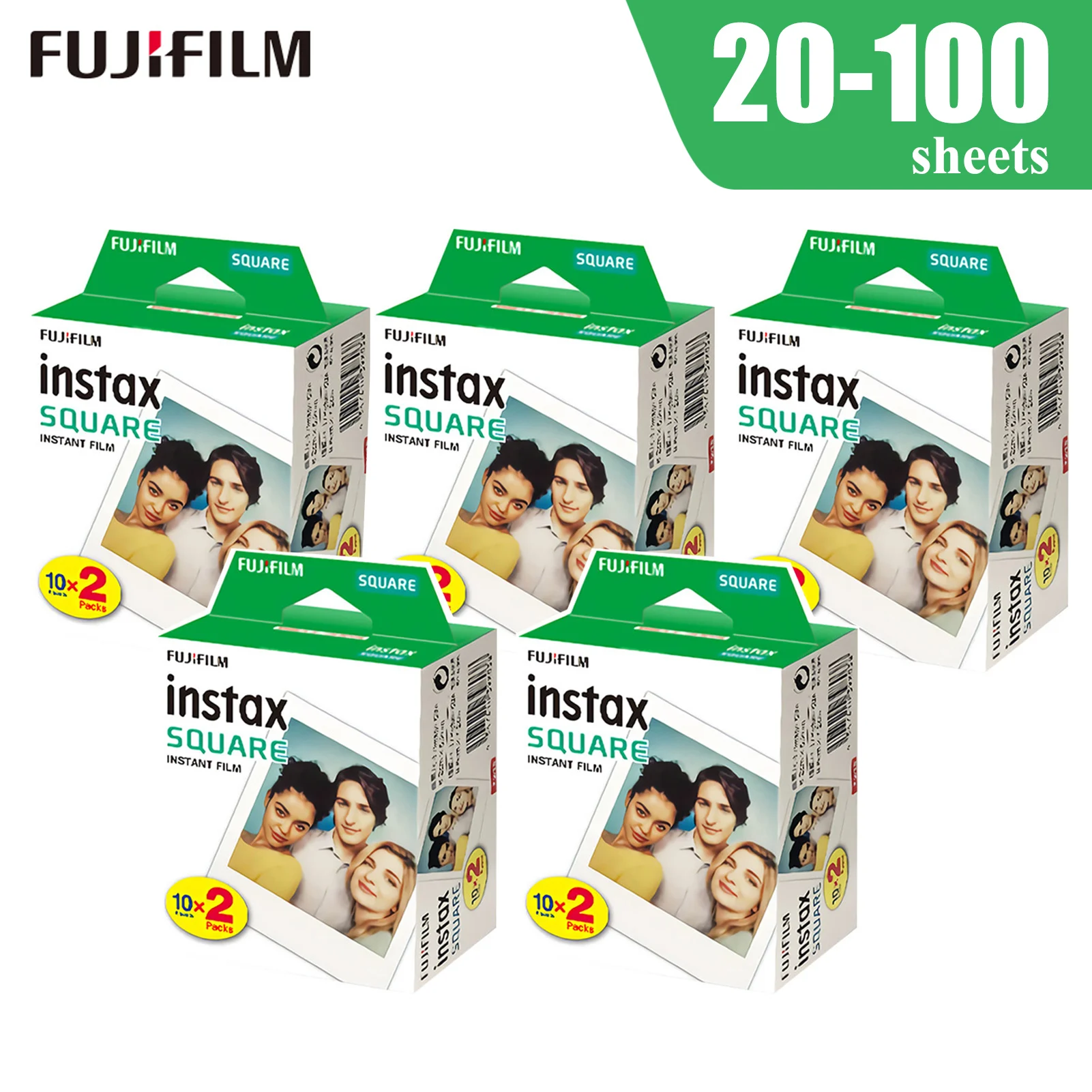 Белая пленка для Fuji Instax квадратный Плёнки с белым краем и Фотобумага цифровой