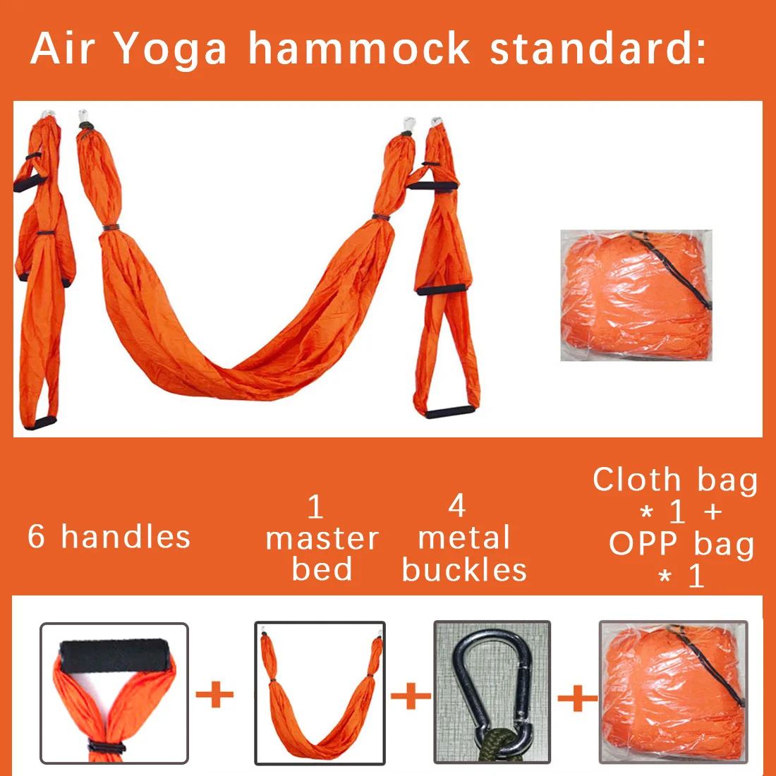 

Full Set Anti-gravity Aerial Yoga Ceiling Hammock Flying Swing Trapeze Yoga Inversion Device Home GYM Hanging Belt Max 200kg