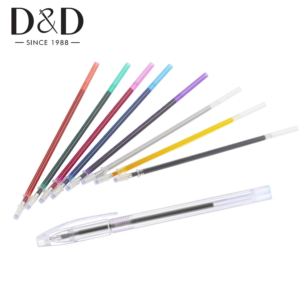

10/40pcs Water Erasable Pens Fabric Markers Refill Stitch Markers Cross Stitch Tailor's Chalk for Quilting Dressmaking Sewing To