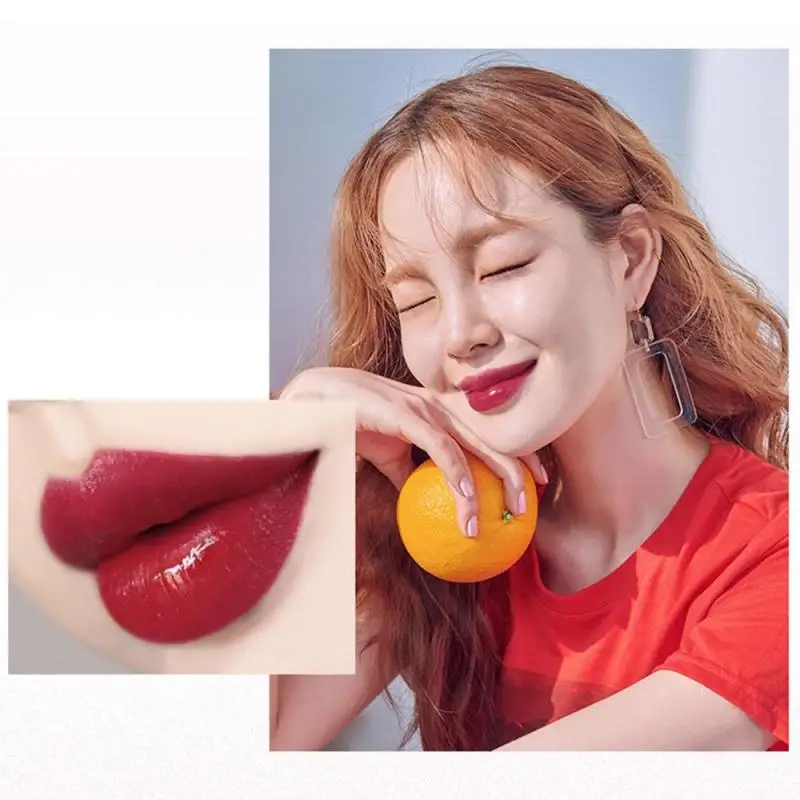 Жидкий блеск для губ стойкий водонепроницаемый пигмент не липкий тинт макияж