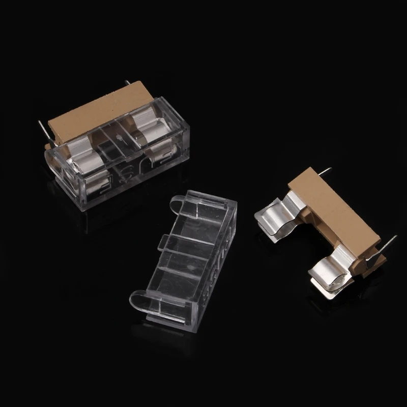 10 Pcs Glass Fuse Holder with Transparent Cover Blocks 5X20mm | Обустройство дома