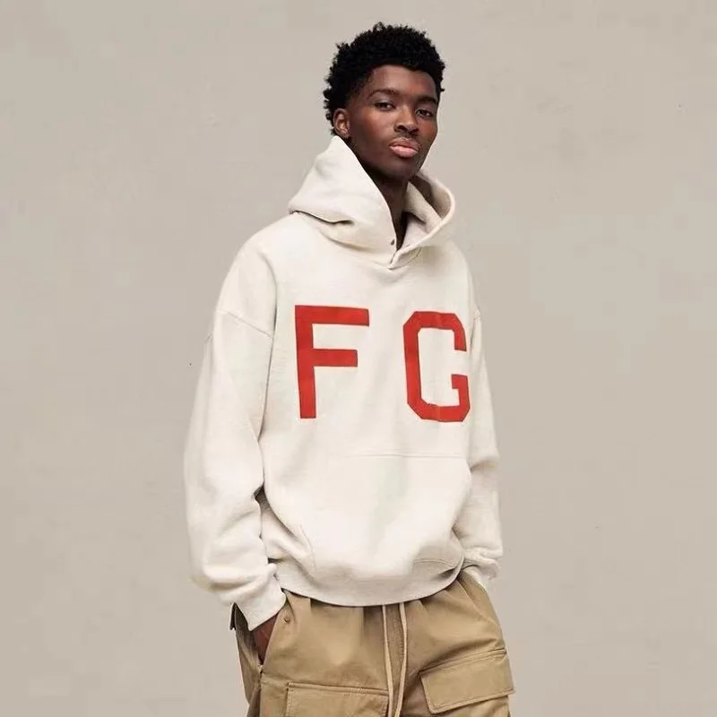 Fw21 Новая модная брендовая Толстовка Оверсайз с капюшоном Красная толстовка