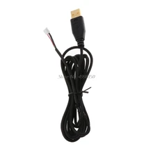 Позолоченный прочный нейлоновый Плетеный usb кабель для мыши