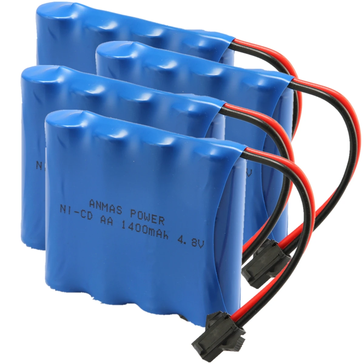 Anmas Мощность 4,8 V 1400mAh Ni-Cd Перезаряжаемые Батарея AA Ni-Cd Батарея пакеты SM Plug Перезаряжаемые батарейки типа АА