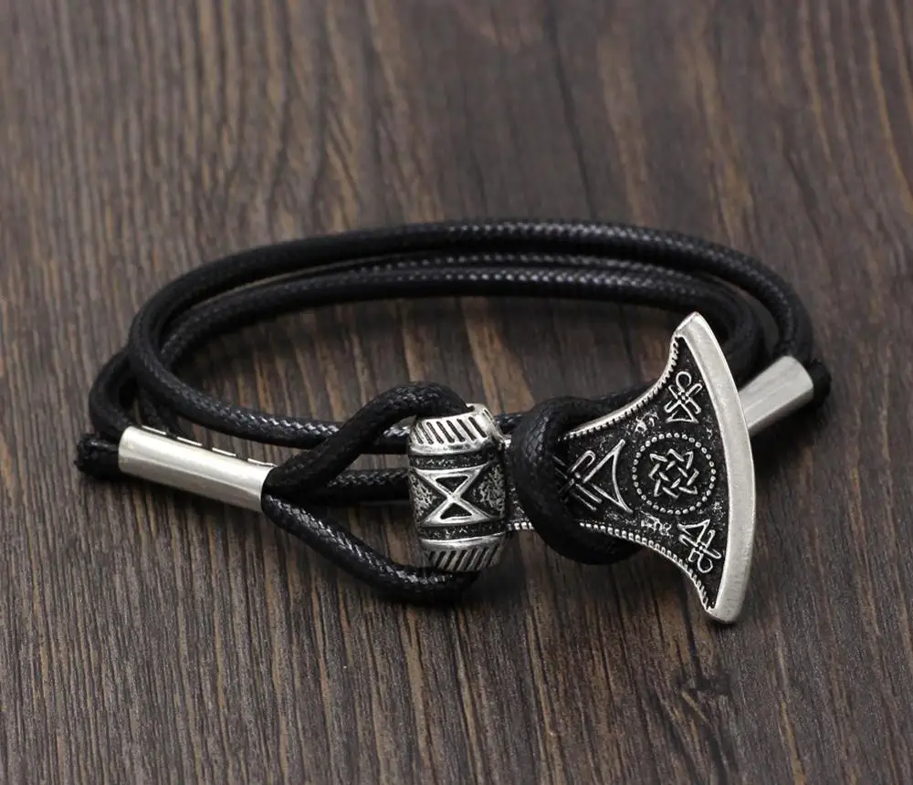 Человек Viking браслет славянские топор Perun Сварог талисман ЗВЕЗДА России Амулет с