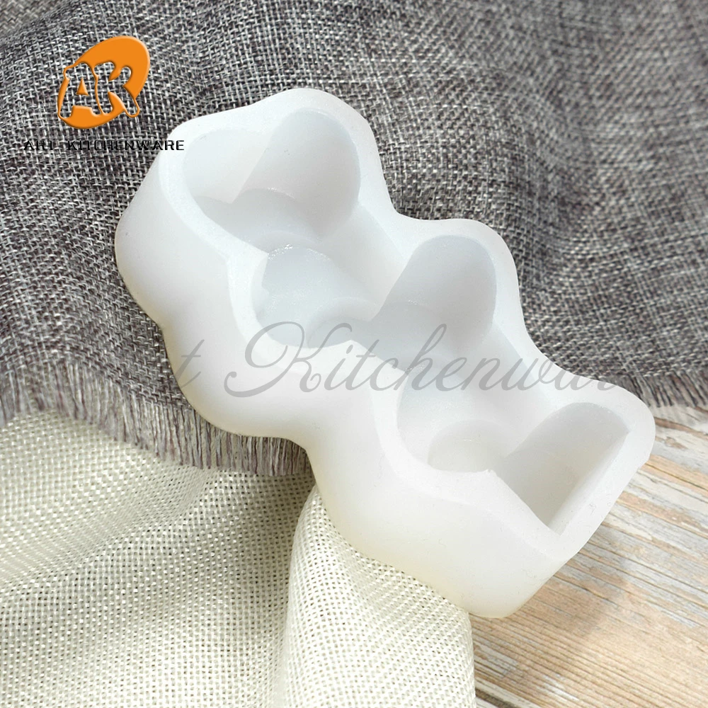 Силиконовая форма в виде сердца для украшения торта сделай сам |