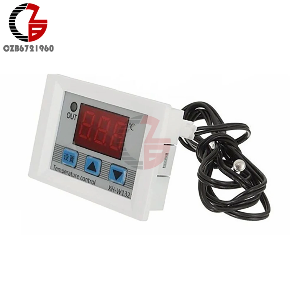 Цифровой терморегулятор W1321 DC 12V светодиодный регулятор температуры внутренний