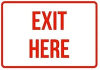 exit here no old fashion metal tin sign vintage look sign metal plaques for pub man cave bar club poster wall decoration