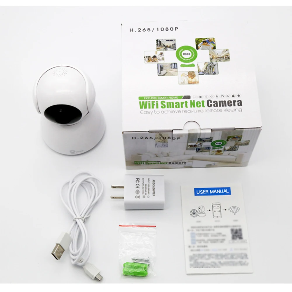 1080P IP камера WiFi безопасности V380 PTZ двухстороннее аудио ночное видение Обнаружение