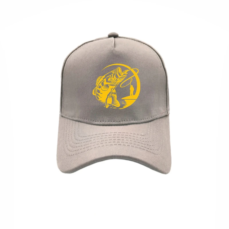 Забавные Fishinger прыжки бас рыбы бейсболки Регулируемый модная повседневная