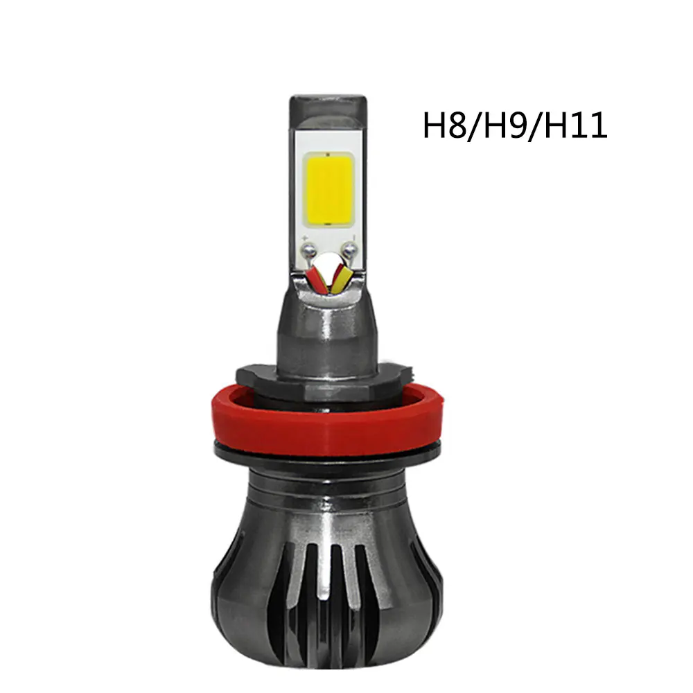 

H8/H9/H11 LED Headlight Bulb 3000k 4800LM DC12V-24V Yellow Fog Light Car Light