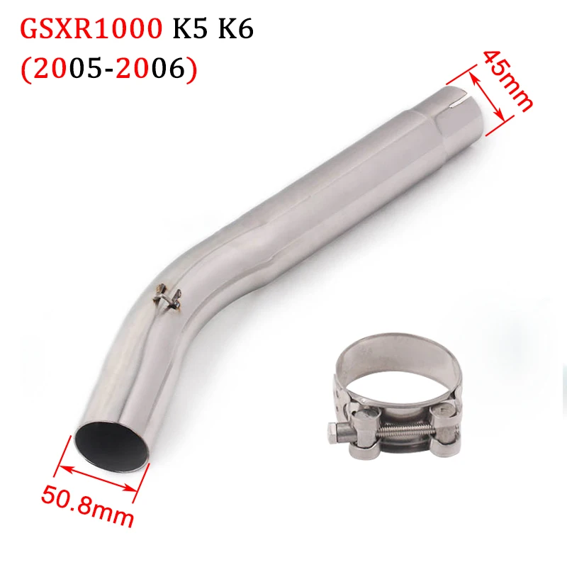 Для Suzuki GSX R600 R750 GSXR1000 K5 K6 K7 K8 K9 K10 06 17 глушитель средней трубы полная система на GSXR 600