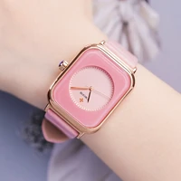wwoor top brand fashion watch 2021 pink leather rectangle quartz sport simple luxury elegant waterproof wristwatches reloj mujer