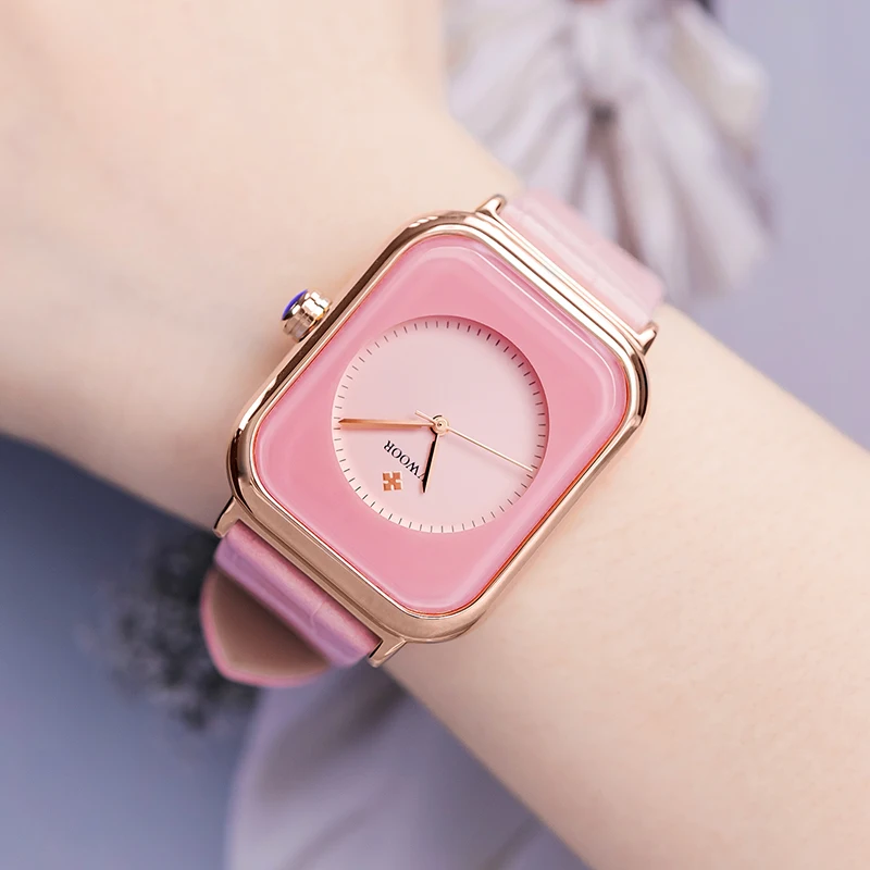 Часы WWOOR женские кварцевые в минималистском стиле Брендовые повседневные