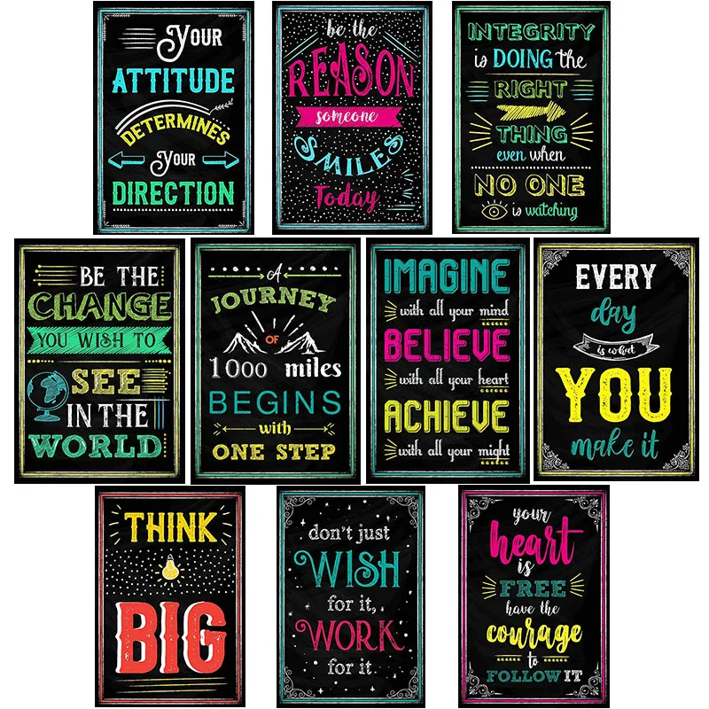 Мотивационный плакат настенные художественные принты плакаты Вдохновляющие