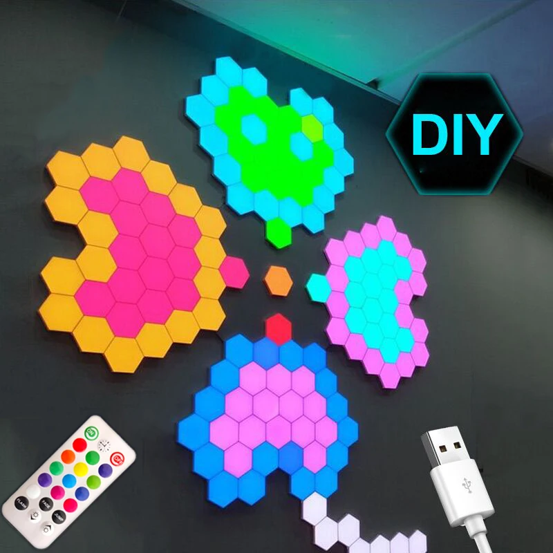 Цветная настенная лампа &quotсделай сам&quot сенсорный выключатель квантовая