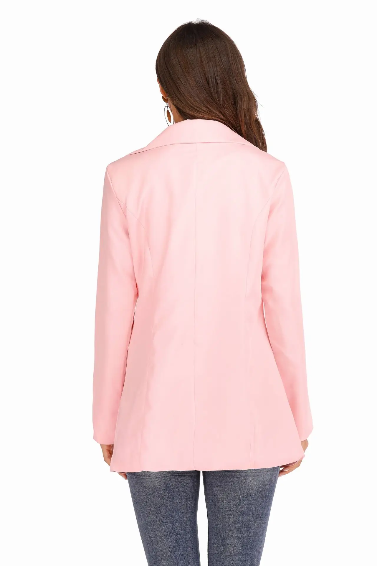 2021 Spring and Autumn Fashion Leisure Suit Lapel Slim Cardigan Temperament Women Suit Lady Jacket
