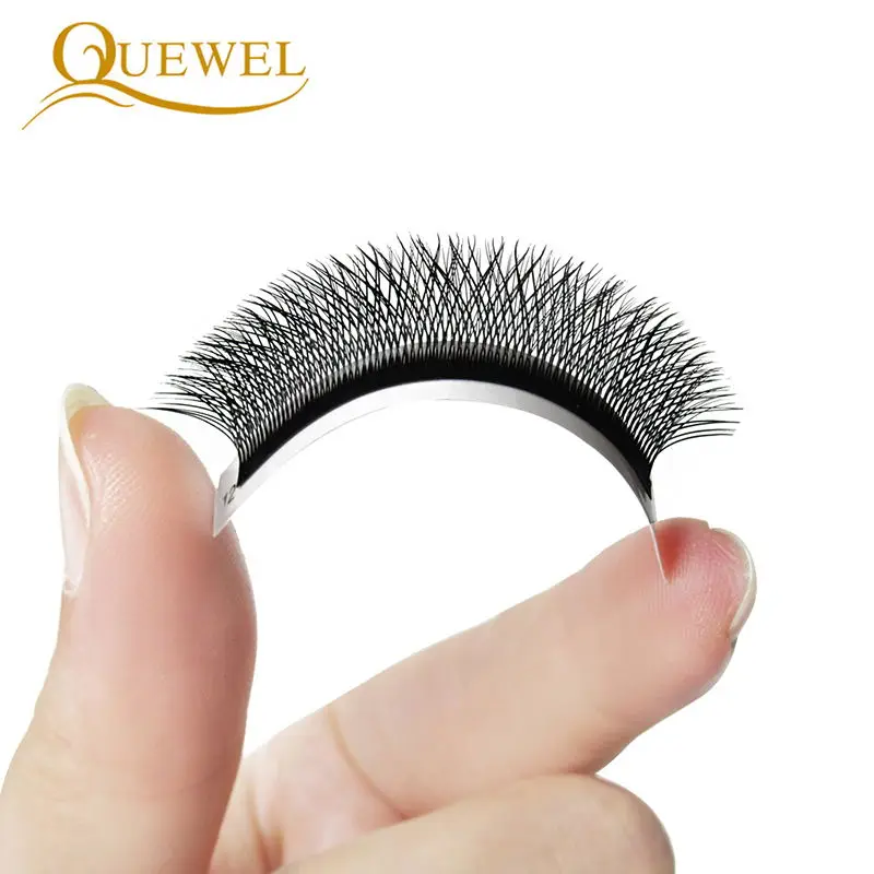 Quewel W Shape Индивидуальные объемные ресницы Style двойные накладные C/D Curl Новые