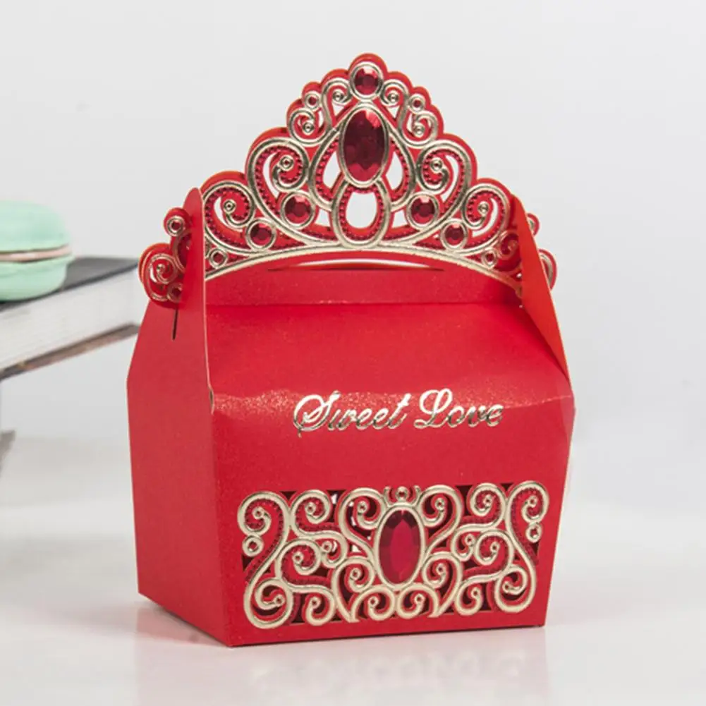 10 шт./лот коробка конфет для маленьких принцесс вечерние коробки с короной и