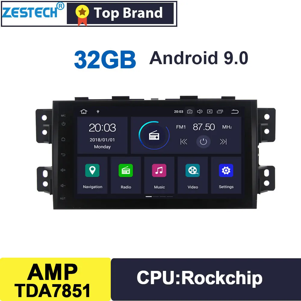 Zetech PX сенсорный экран Android 9,0 2 din автомагнитола DVD gps для Kia Borrego/Mohave 2008-2012 Автомобильный мультимедийный для Kia Mohave