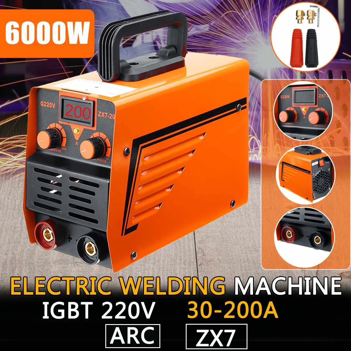 Becornce 30-200A 220V Мини полностью автоматический IGBT Inveter MMA/ARC Weilding инструменты ручной дисплей чистый сварочный аппарат для меди