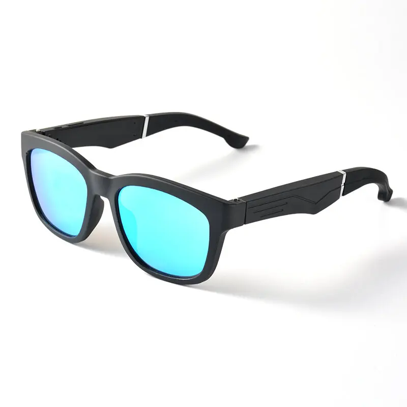 

K4 Phone Call Play Music Wireless bluetooth Glasses One-click Control Anti-light Blue Sunglasses BT5.0 Smart Glasses