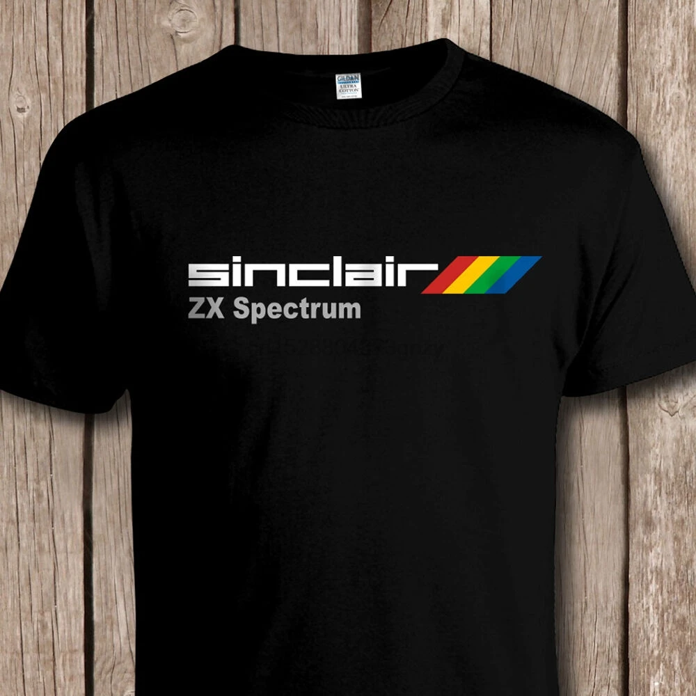 Saintclaire ZX SPECTRUM компьютерная футболка Ретро классический 80s видеоигры размеры до 5XL