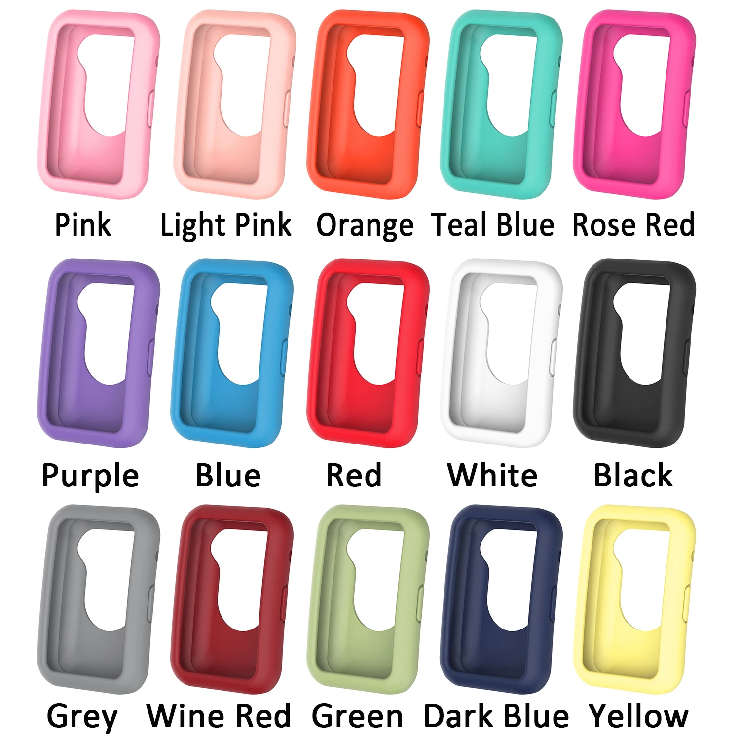 

New Soft Protector Case Cover For Huawei Watch Fit Edge Frame Shell Protect Bumper For Huawei Smart Watch Fit Silicone Case