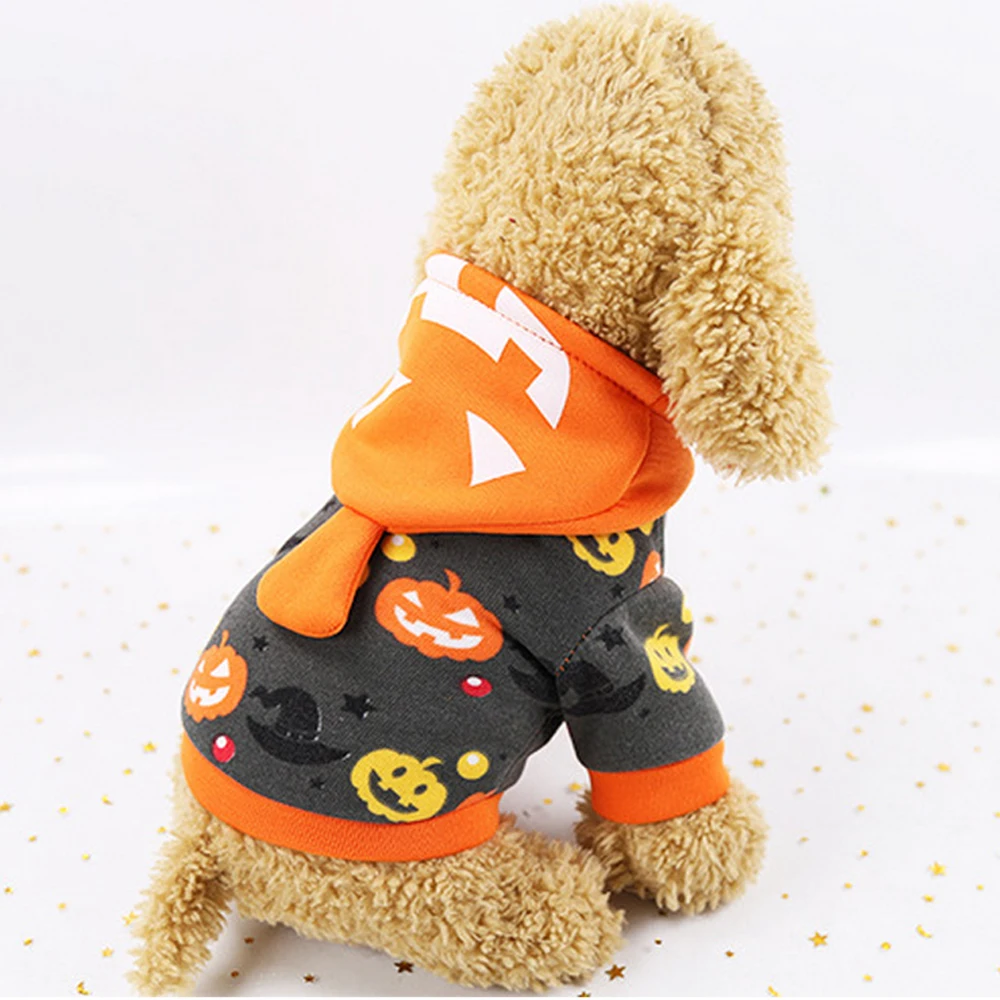 Зимняя Теплая Одежда для собак зимняя одежда домашних животных Хэллоуина