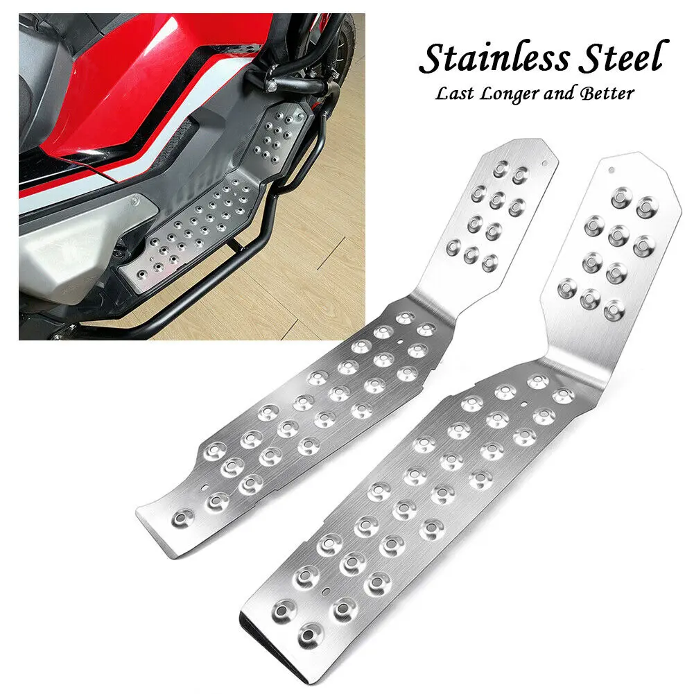 Подножка из нержавеющей стали педали накладки для Honda XADV750 X-ADV X ADV 750 2017 2018