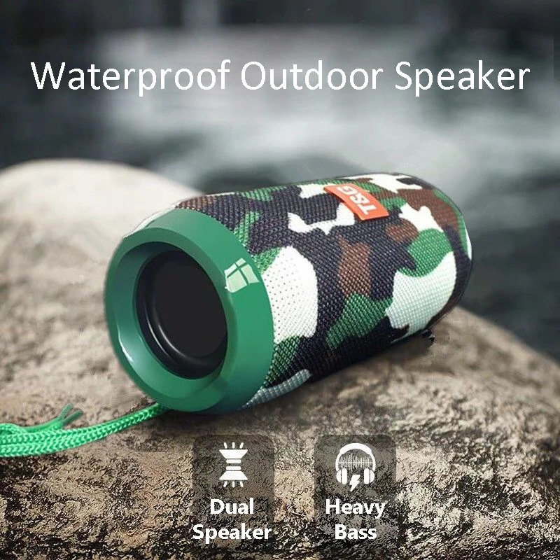 Портативный уличный Bluetooth динамик водонепроницаемый радио FM AUX USB Caixa De Som Portatil Bocina