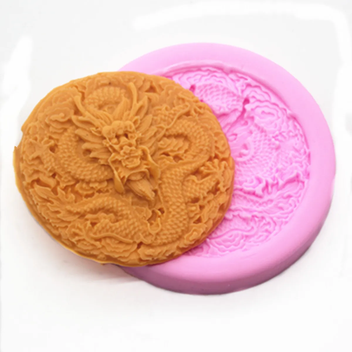 

China Dragon Shaped Silicone Mold Fondant Chocolate Epoxy Ornaments Soap Mold For Pastry Cupcake Decorating Kitchen Accessories