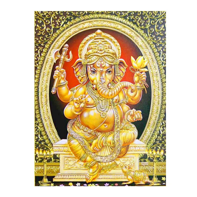 Алмазная вышивка Индия слон 5D алмазная живопись своими руками полная зернистая